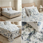 English Bedsheet With Lace Pillow Covers (108 * 108)
