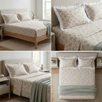 Mul Cotton Bedsheet With Chicken Lace Pillow Covers 108 -108 inch