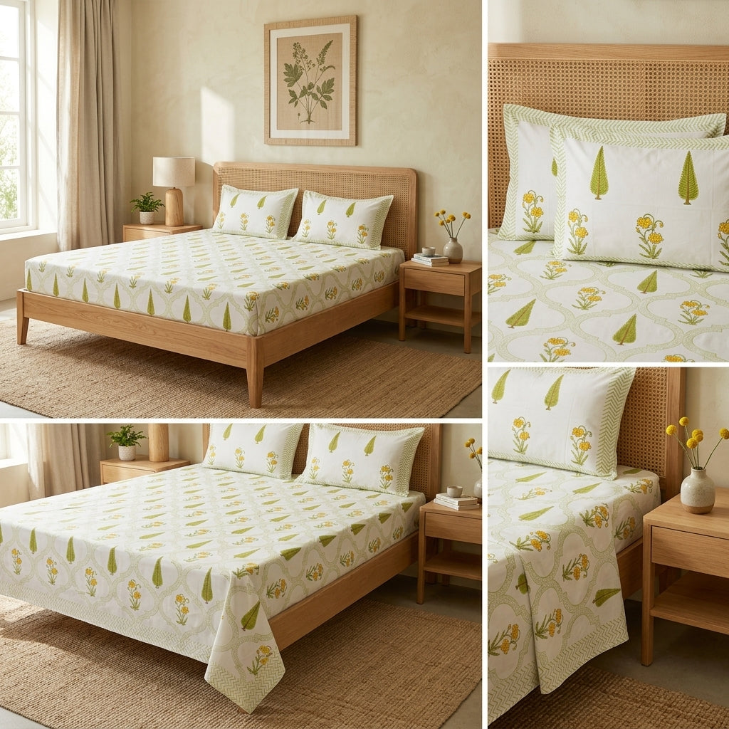 World’s Finest Cotton Percale Bedsheet – 600 Thread Count (King Size 108 x 108 inches)