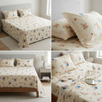 English Bedsheet With Lace Pillow Covers (108 * 108)