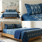Kolkatta Premium King Size Bedsheet – Dual Motif Prints (108 x 108 inches)