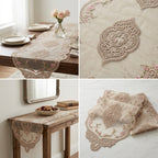 Premium Floral Embroidered Turkish Table Runner (70 x 16 Inches)