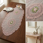 Luxury Floral Lace Turkish Table Runner (30 x 16 Inches)