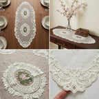 Luxury Floral Lace Turkish Table Runner (30 x 16 Inches)