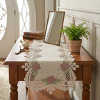 Luxury Floral Lace Turkish Table Runner (30 x 16 Inches)