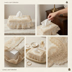 Elegant Embroidered Tissue Box Cover