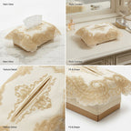 Elegant Embroidered Tissue Box Cover