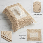 Elegant Embroidered Tissue Box Cover