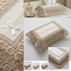 Elegant Embroidered Tissue Box Cover
