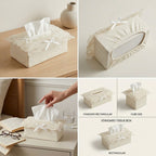 Elegant Embroidered Tissue Box Cover