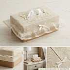Elegant Embroidered Tissue Box Cover