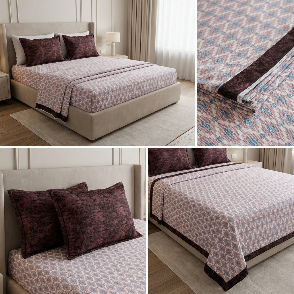 Premium Top Sheet Set – 90 x 100 Inches | Elegant Bedroom Collection