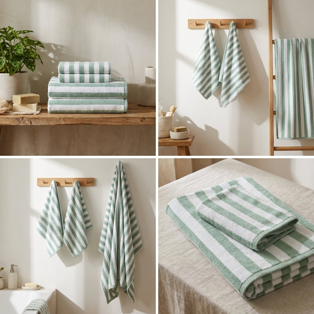 4 Piece Bath Towel Set – Super Absorbent & Quick Dry