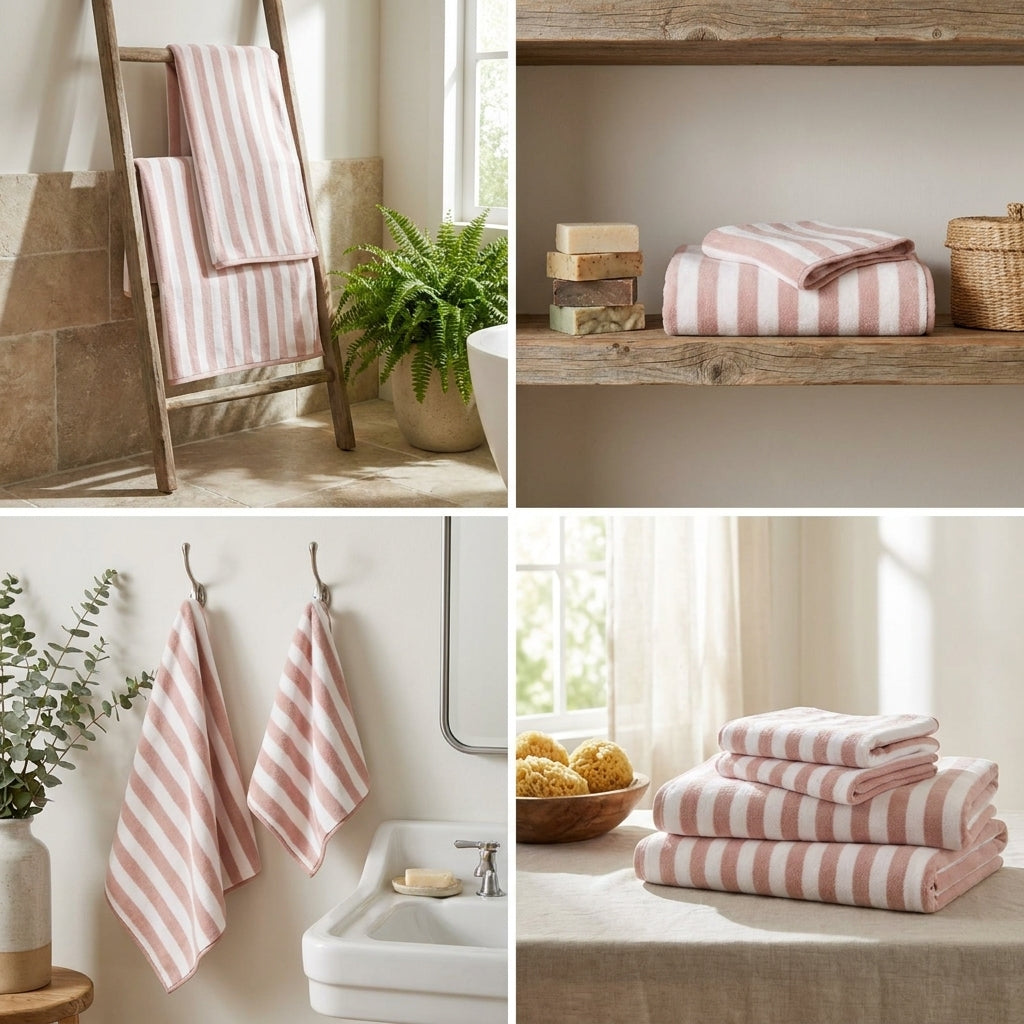 4 Piece Bath Towel Set – Super Absorbent & Quick Dry