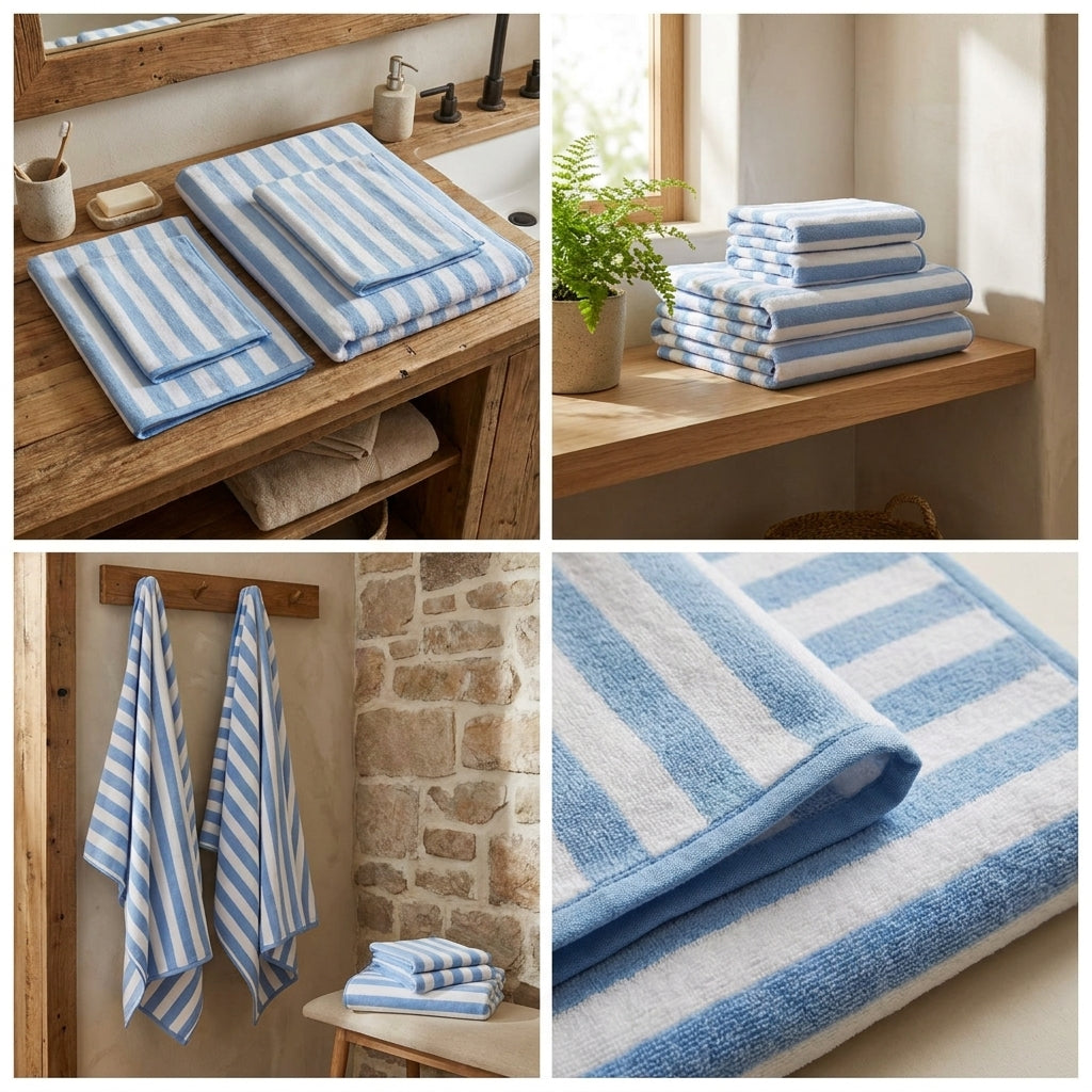 4 Piece Bath Towel Set – Super Absorbent & Quick Dry