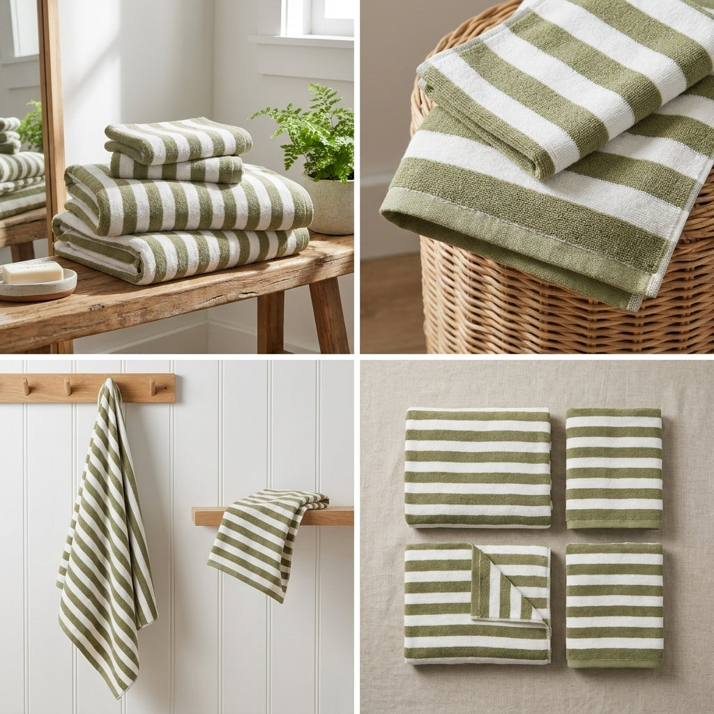 4 Piece Bath Towel Set – Super Absorbent & Quick Dry
