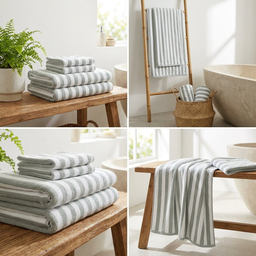 4 Piece Bath Towel Set – Super Absorbent & Quick Dry