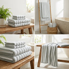 4 Piece Bath Towel Set – Super Absorbent & Quick Dry