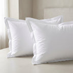 White Plain Cotton Pillow Cover – King Size (20 × 36 Inch) Set of 2