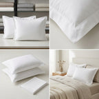 White Plain Cotton Pillow Cover – King Size (20 × 36 Inch) Set of 2