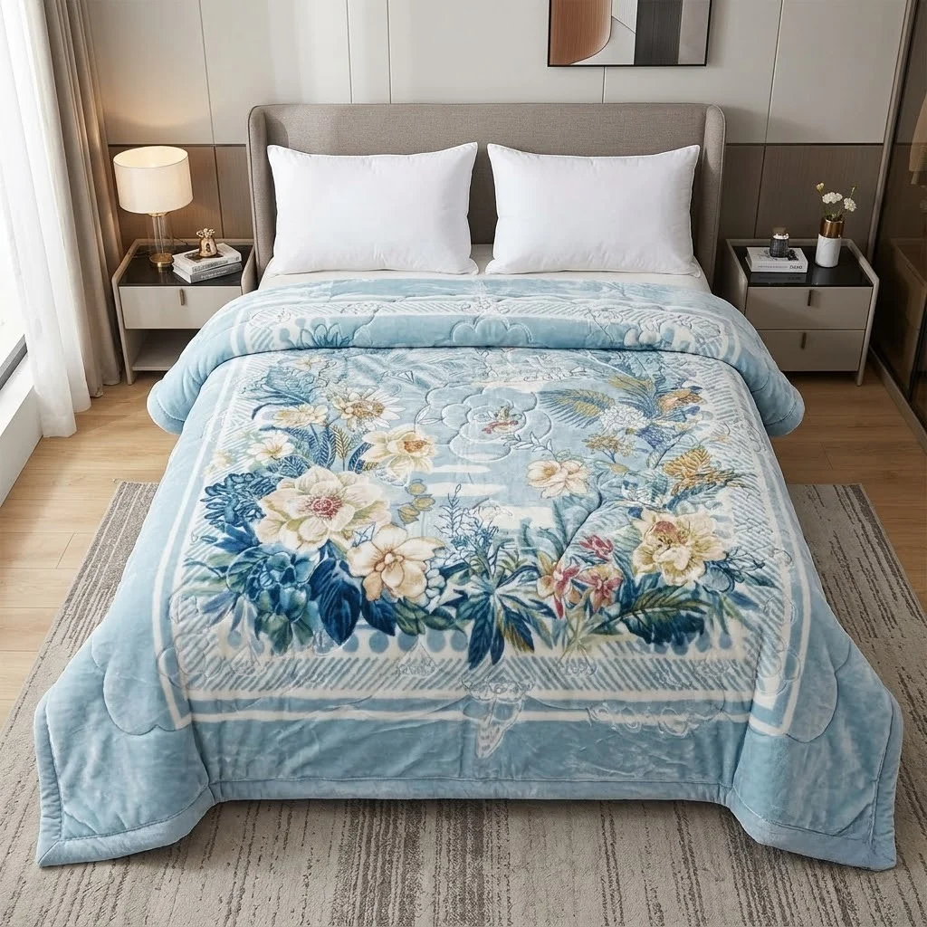 Premium 2 Layer Heavy Winter Blanket – Double Bed | Super Soft Designer Printed Blanket Code :- 55B325RKEH