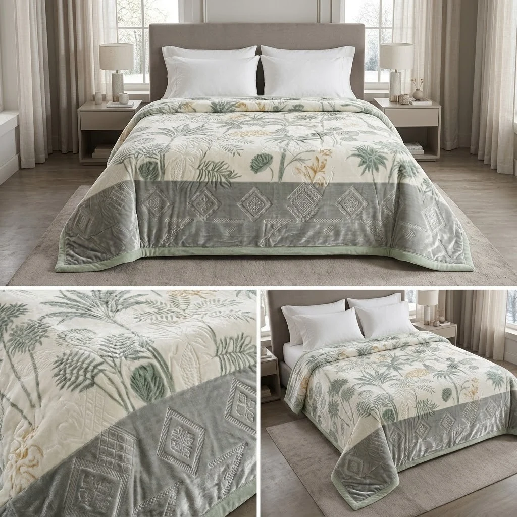 Premium 2 Layer Heavy Winter Blanket – Double Bed | Super Soft Designer Printed Blanket Code :- 55B325RKEH