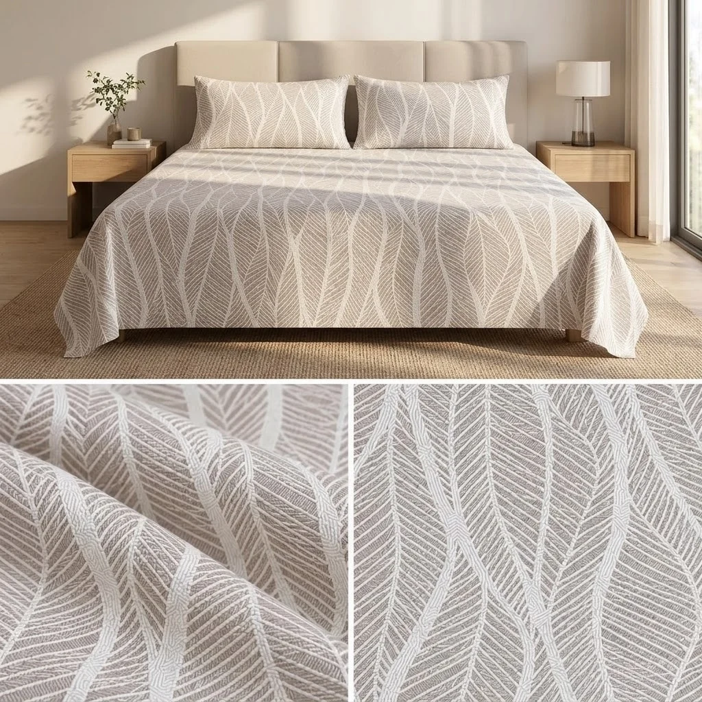 Signature Elegance Luxury Designer Printed Bedsheet Set – Super Jumbo King Size 122 x 122 Inch