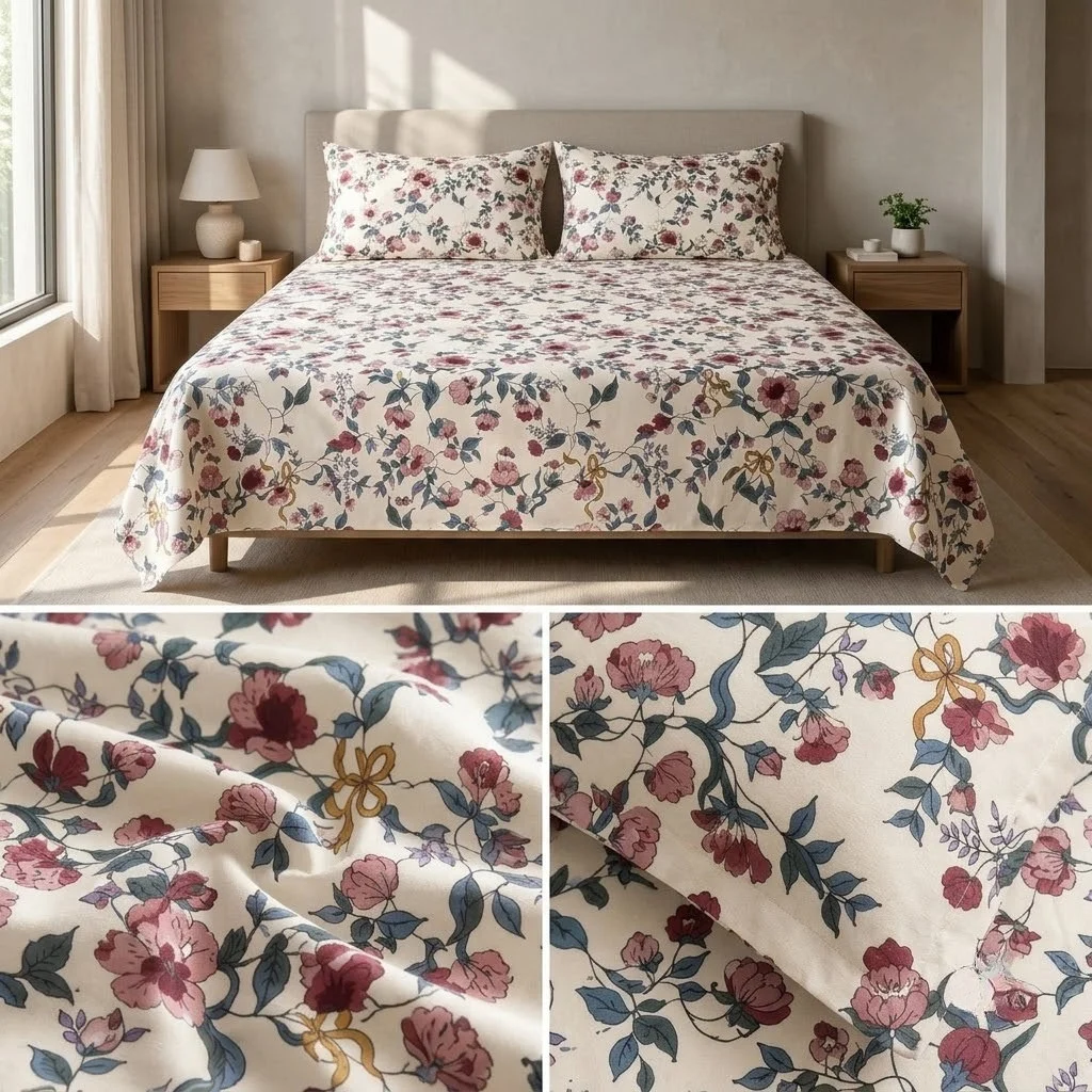 Signature Elegance Luxury Designer Printed Bedsheet Set – Super Jumbo King Size 122 x 122 Inch