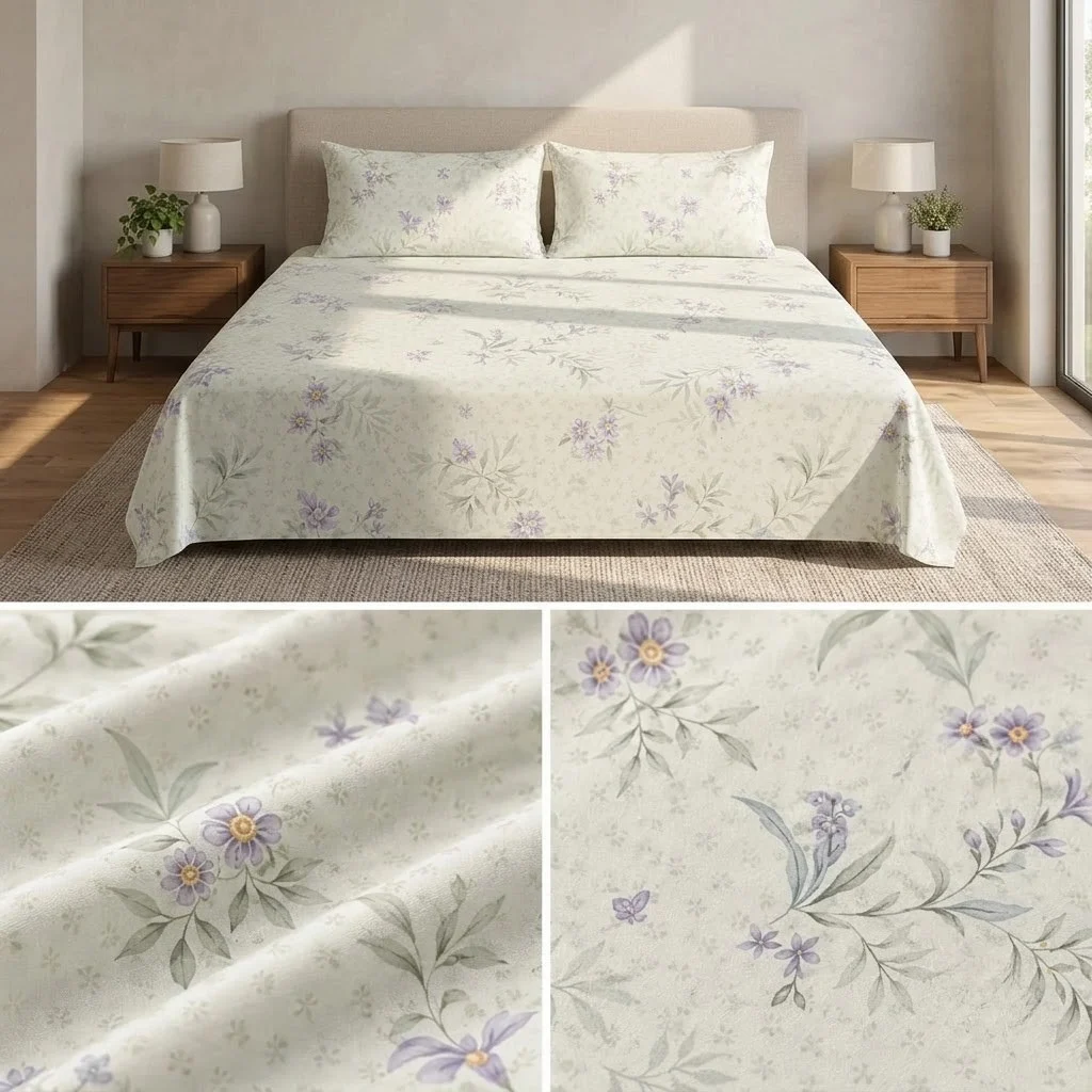 Signature Elegance Luxury Designer Printed Bedsheet Set – Super Jumbo King Size 122 x 122 Inch