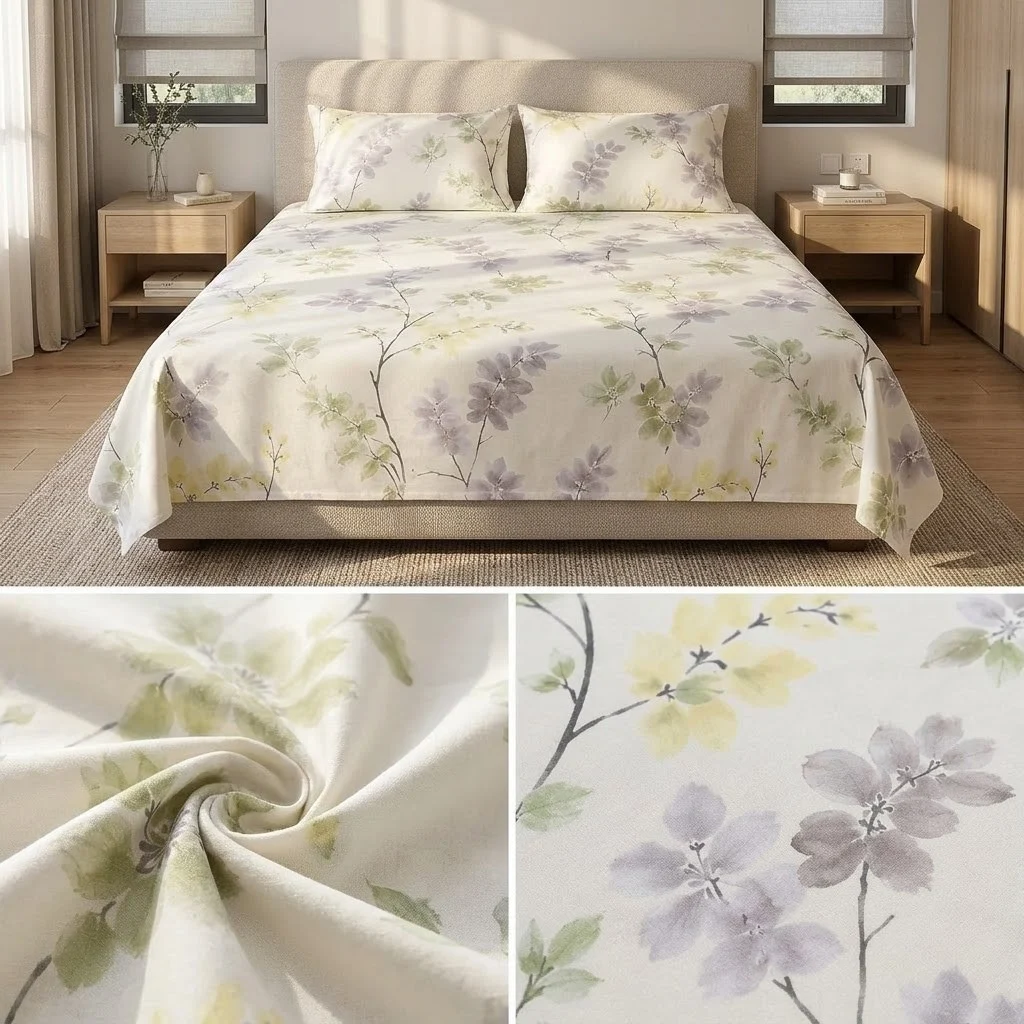 Signature Elegance Luxury Designer Printed Bedsheet Set – Super Jumbo King Size 122 x 122 Inch