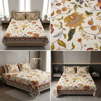 Designer Prints King Size Bedsheet | Micro Soft Cotton Size 108 By 108 Inch | Product Code :- 55B75RKEH