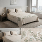 Designer Prints King Size Bedsheet | Micro Soft Cotton Size 108 By 108 Inch | Product Code :- 55B75RKEH