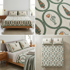 Zariya Heritage Khadi Bedcover – 100 × 108 Inches