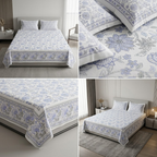 Designer Prints King Size Bedsheet | Micro Soft Cotton Size 108 By 108 Inch | Product Code :- 55B75RKEH