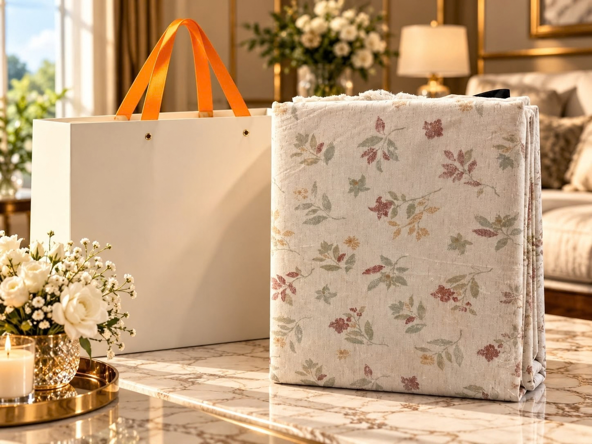 Luxury Floral Bedding Gift Box – 4 Piece Premium Bedsheet & Duvet Cover Set