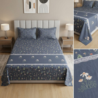 Designer Prints King Size Bedsheet | Micro Soft Cotton Size 108 By 108 Inch | Product Code :- 55B75RKEH