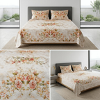 Designer Prints King Size Bedsheet | Micro Soft Cotton Size 108 By 108 Inch | Product Code :- 55B75RKEH