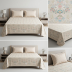 Designer Prints King Size Bedsheet | Micro Soft Cotton Size 108 By 108 Inch | Product Code :- 55B75RKEH