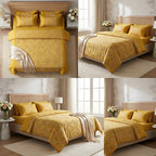 Premium 4 PC Mulmul AC Quilt Set – Organic Cotton Summer Collection