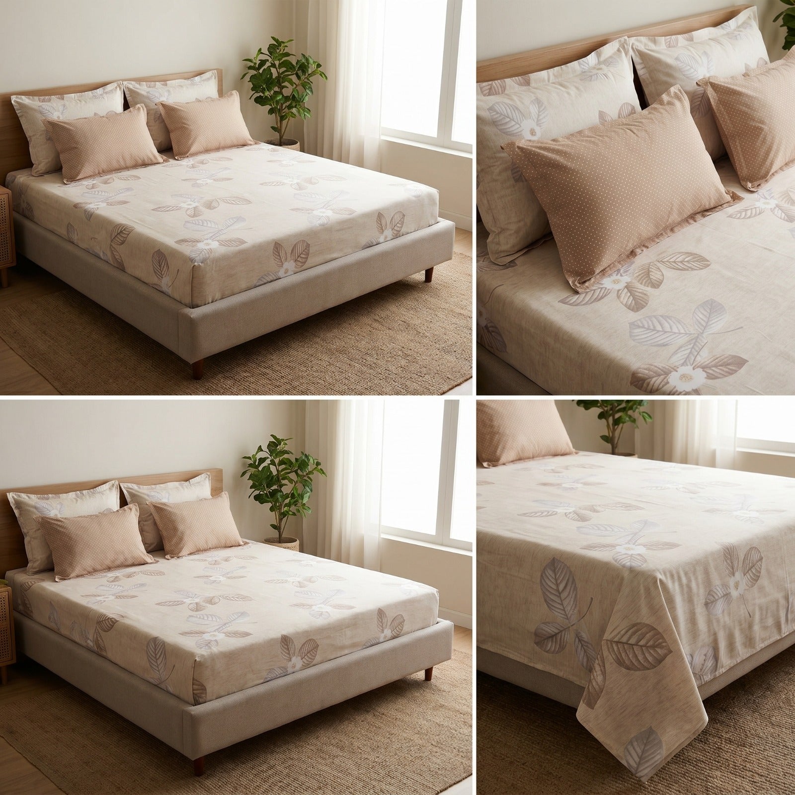 Luxury French Bedsheet With 4 Pillow Covers
