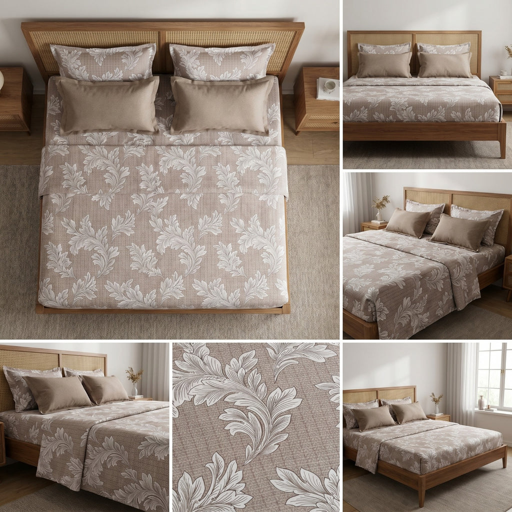 Luxury French Bedsheet With 4 Pillow Covers