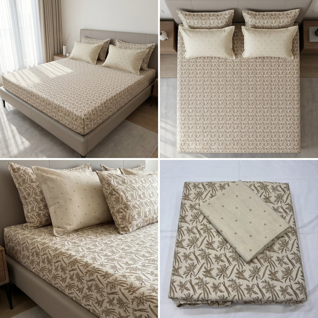 Luxury French Bedsheet With 4 Pillow Covers
