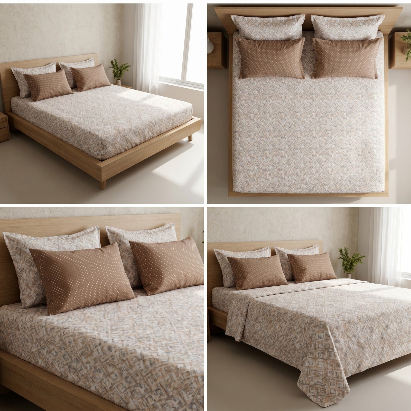 Luxury French Bedsheet With 4 Pillow Covers