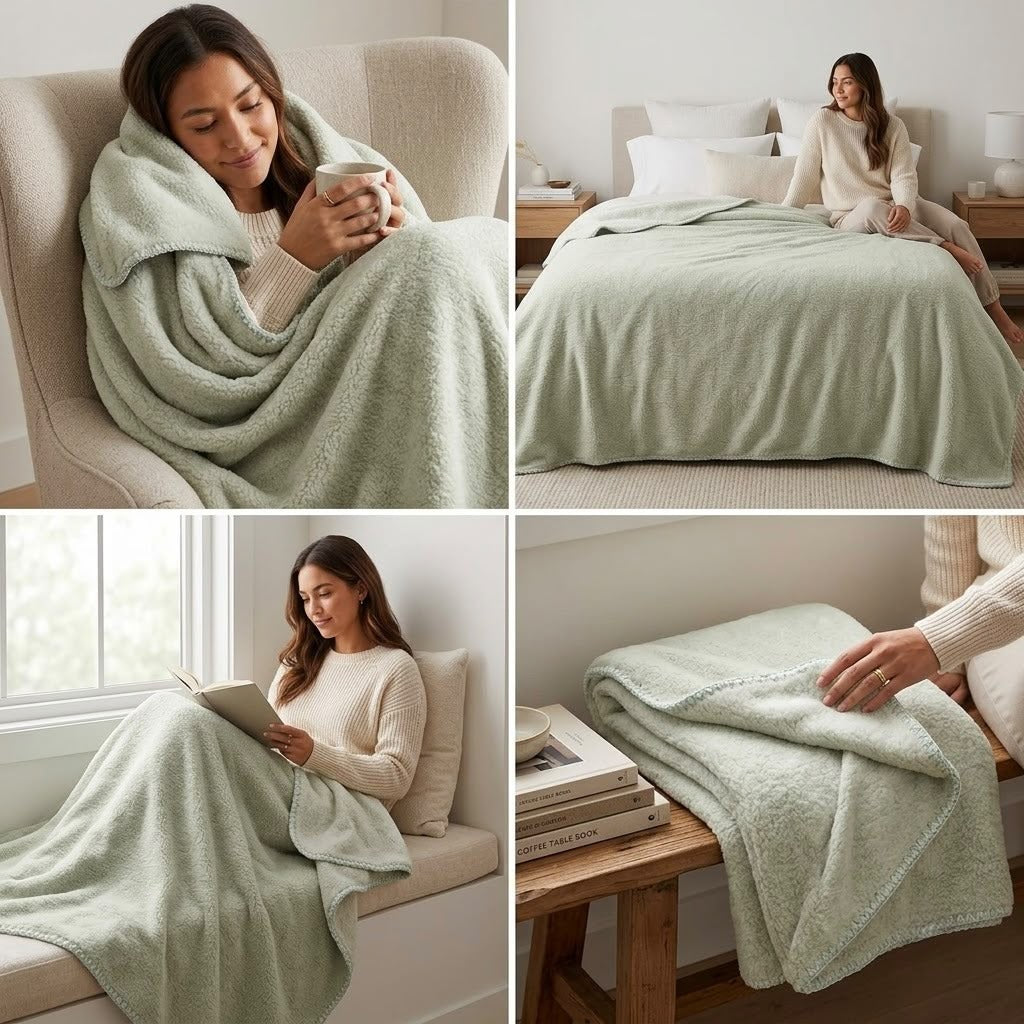 CloudSoft Premium AC Blanket – King Size | Lightweight All-Season Comfort