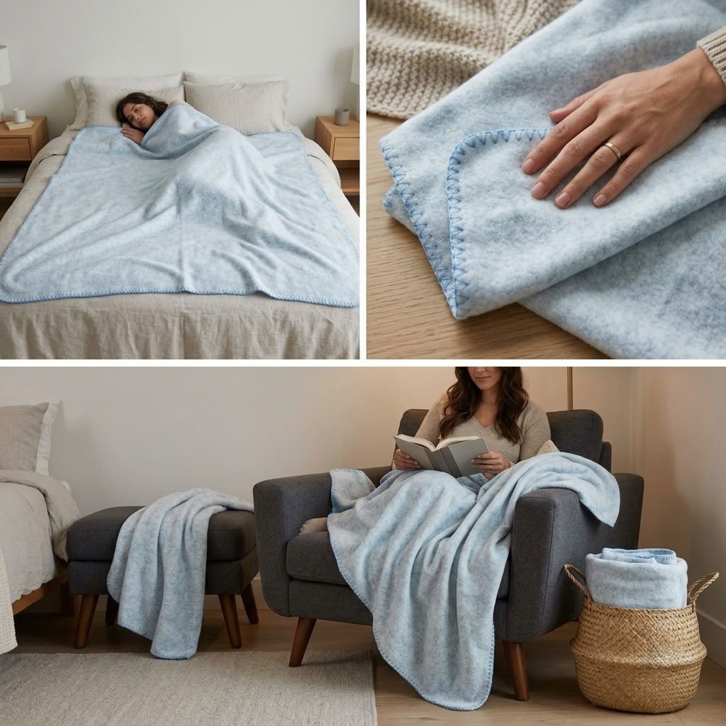 CloudSoft Premium AC Blanket – King Size | Lightweight All-Season Comfort