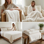 CloudSoft Premium AC Blanket – King Size | Lightweight All-Season Comfort