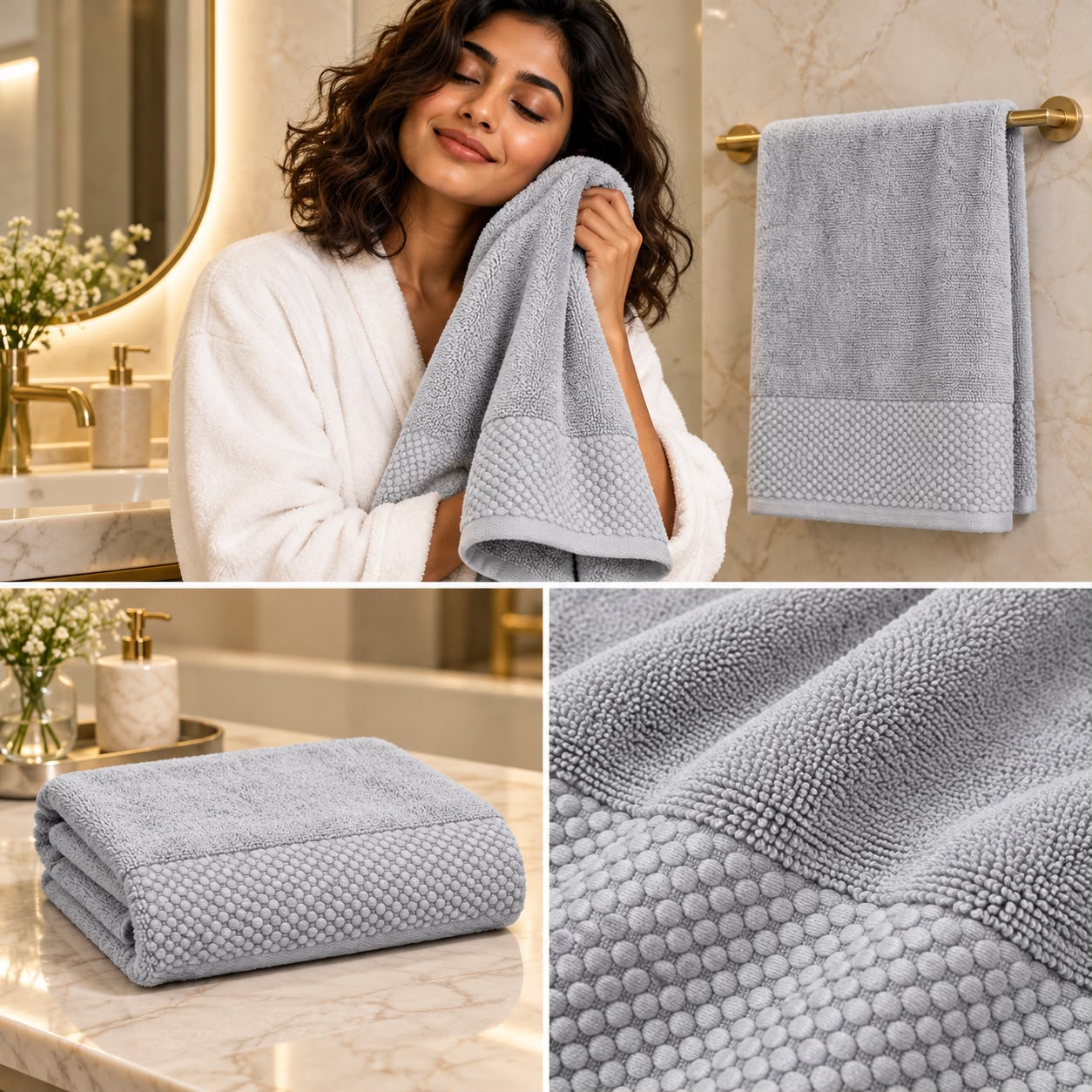 Cloud Soft Bath Towel – 75 × 150 CM | Ultra Soft & Absorbent Luxury Towel