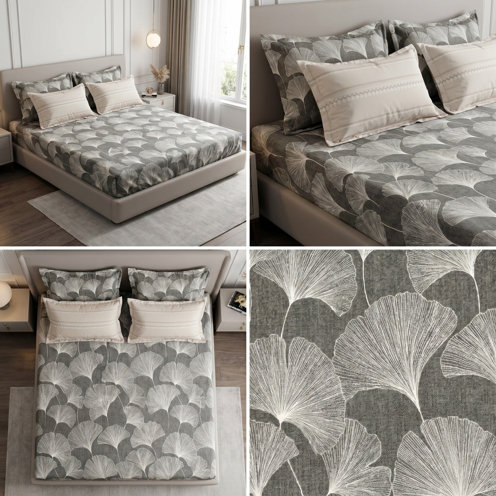 Luxury French Bedsheet With 4 Pillow Covers