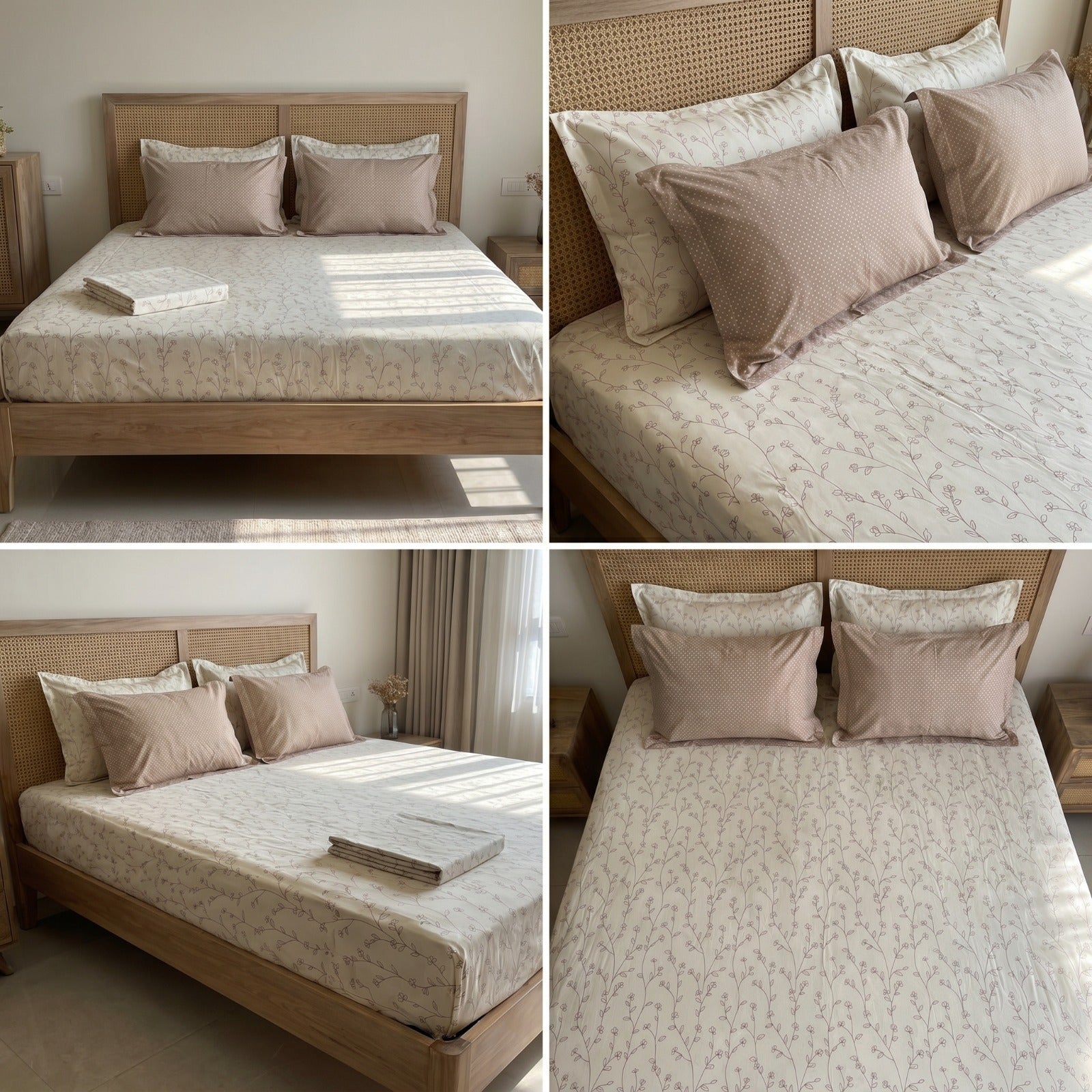 Luxury French Bedsheet With 4 Pillow Covers