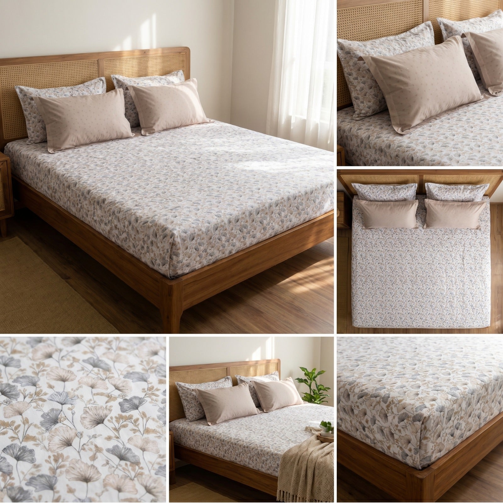 Luxury French Bedsheet With 4 Pillow Covers